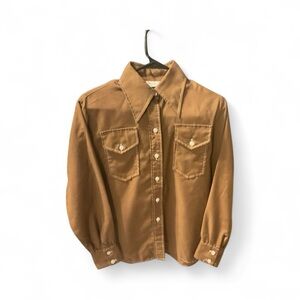 Brown Button-Up Shirt Wrangler